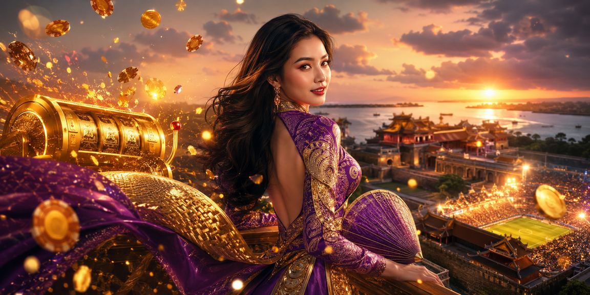 Người chơi tại Huế trải nghiệm game Slots trực tuyến với nón lá truyền thống